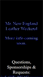 Mobile Screenshot of mrnewenglandleather.org